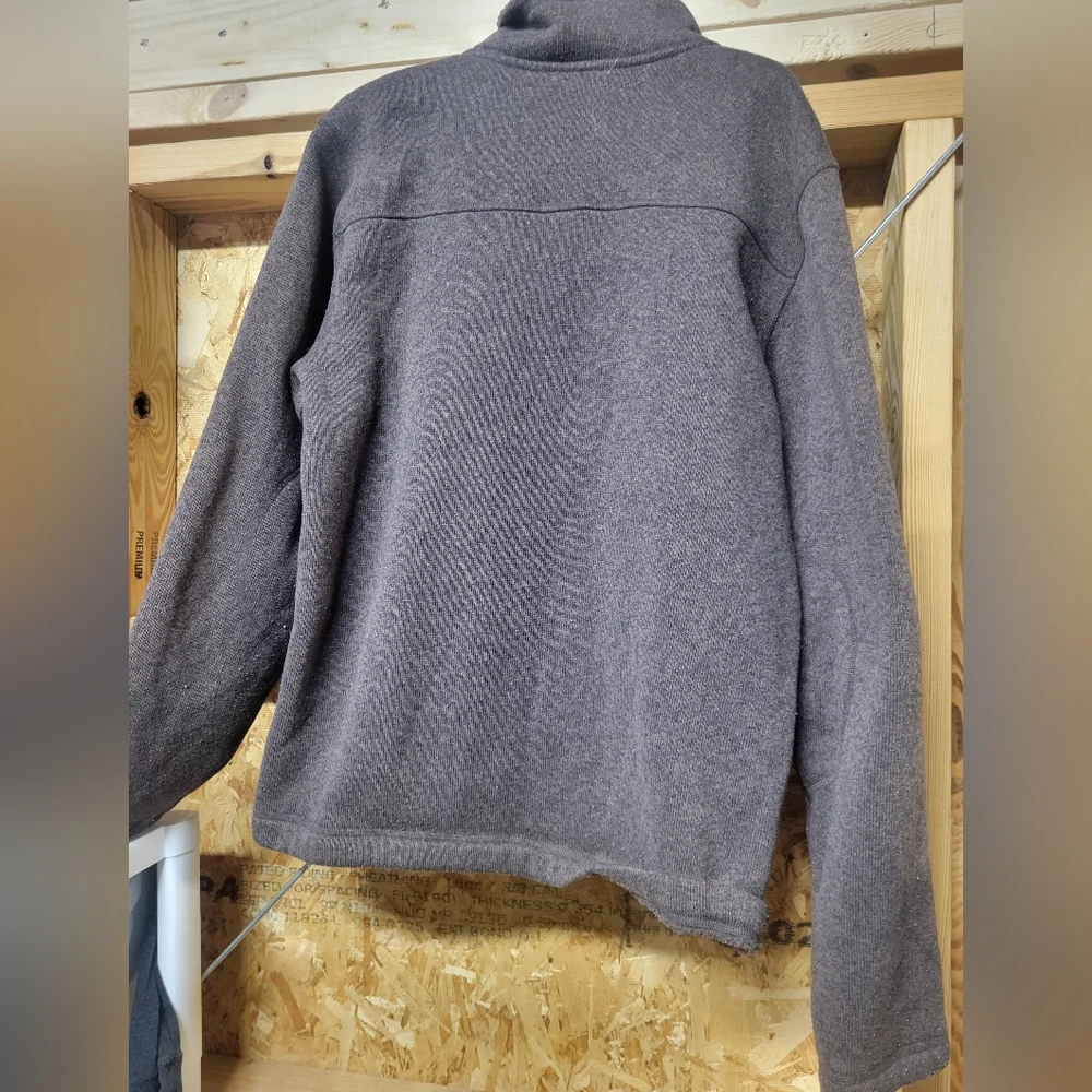The North Face Brown Fleece Quarter‎ Zip Pullover Mens Size Large